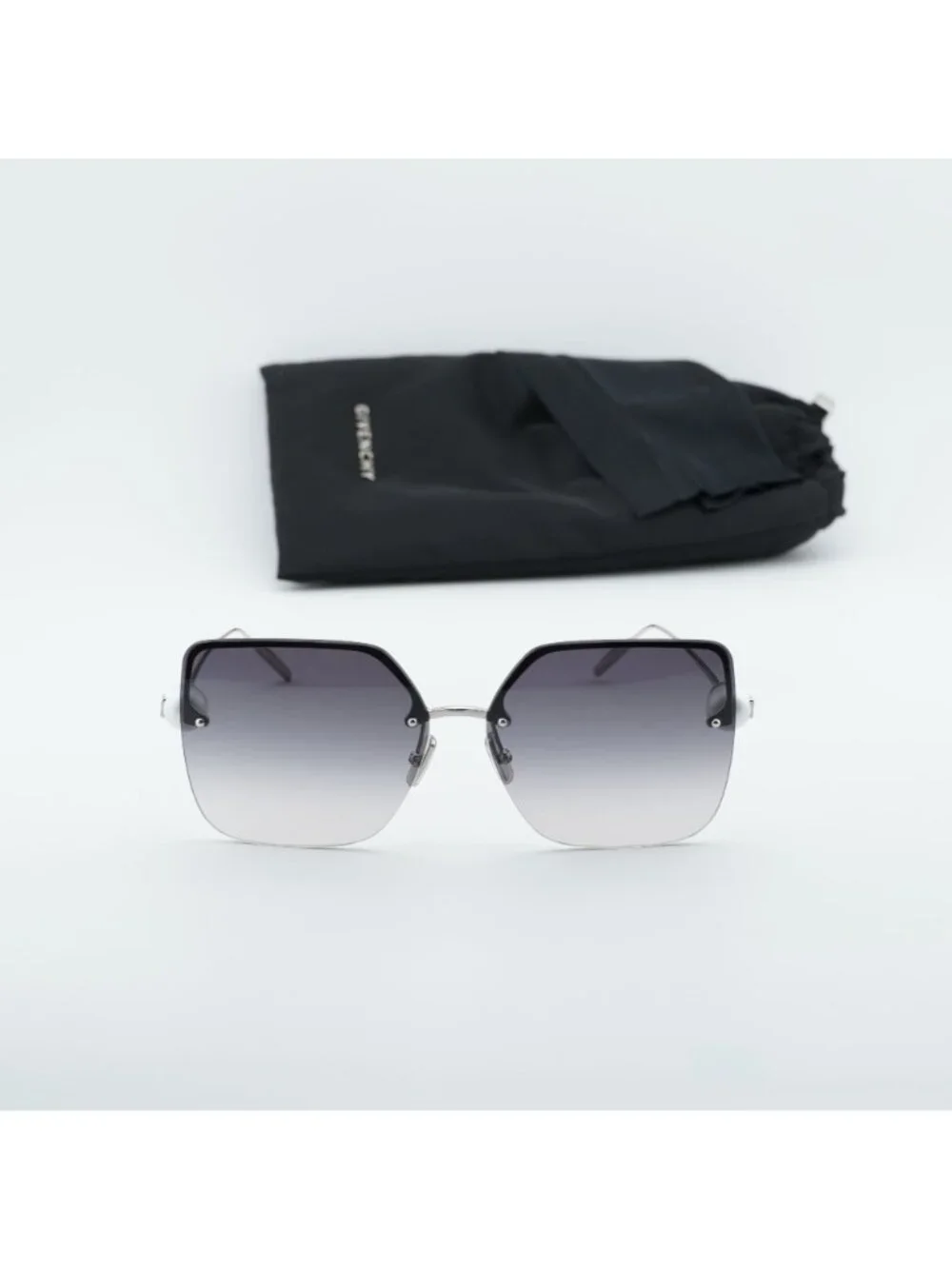 Givenchy GV40110U 16B Butterfly Sunglasses - Silver / Grey